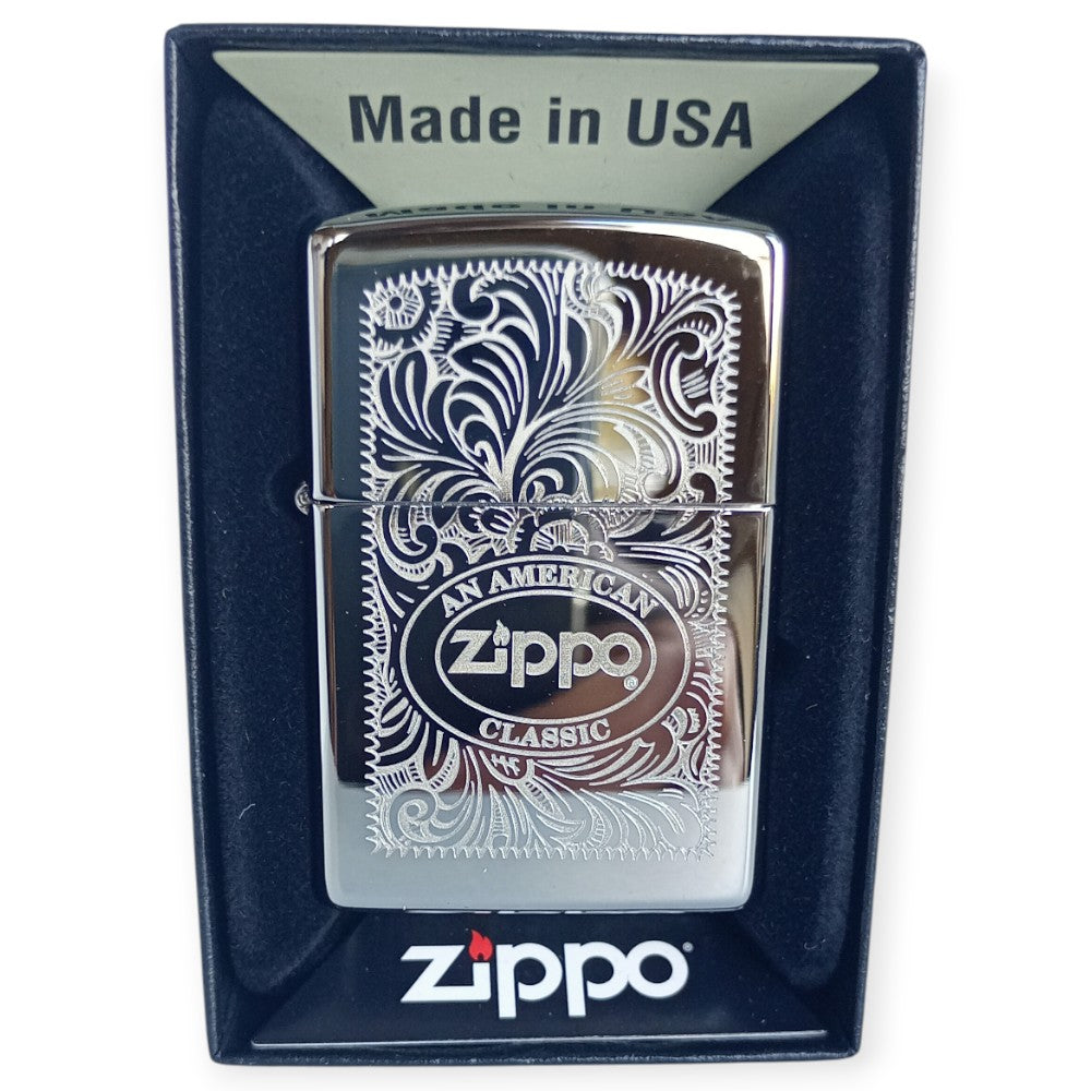 Zippo 60001484 American Classic Lighter - Zippo Lighter fra Zippo hos The Prince Webshop