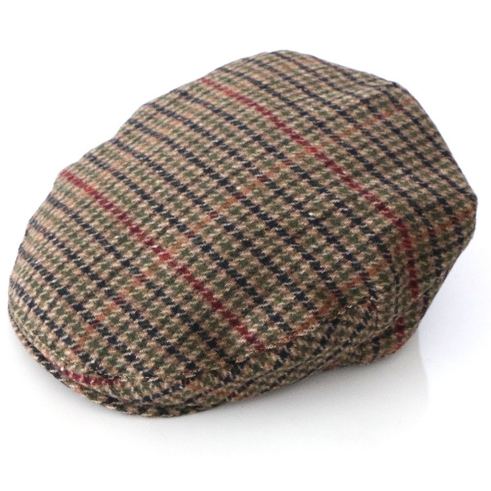 Celtic Ore Original Tweed Cap Brun Houndstooth - Flat Cap fra Celtic Ore Tweed hos The Prince Webshop