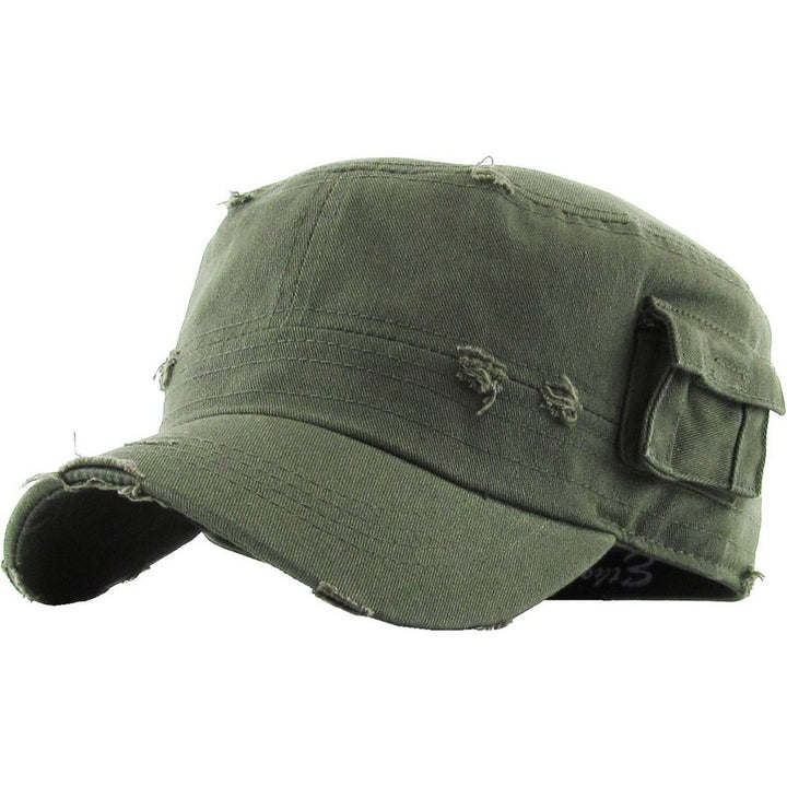 Ethos Army Cadet Cap in 100% Cotton Distressed - 4 COLORS - Army Cap from Ethos at The Prince Webshop
