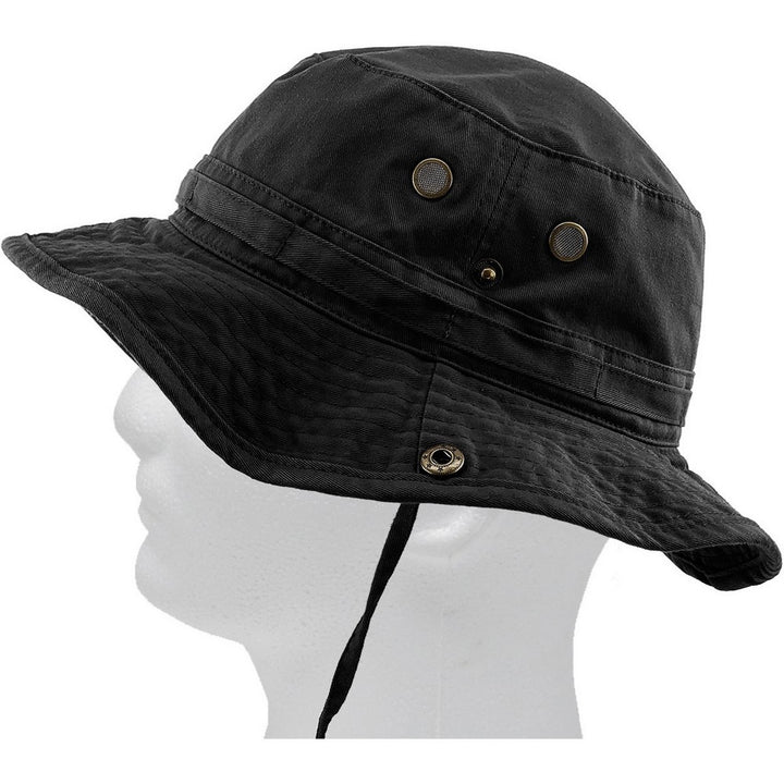 Ethos Boonie Safari Hat Sort - Bucket Hat fra Ethos hos The Prince Webshop