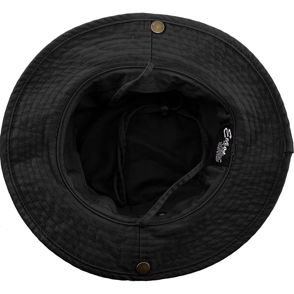 Ethos Boonie Safari Hat Sort - Bucket Hat fra Ethos hos The Prince Webshop
