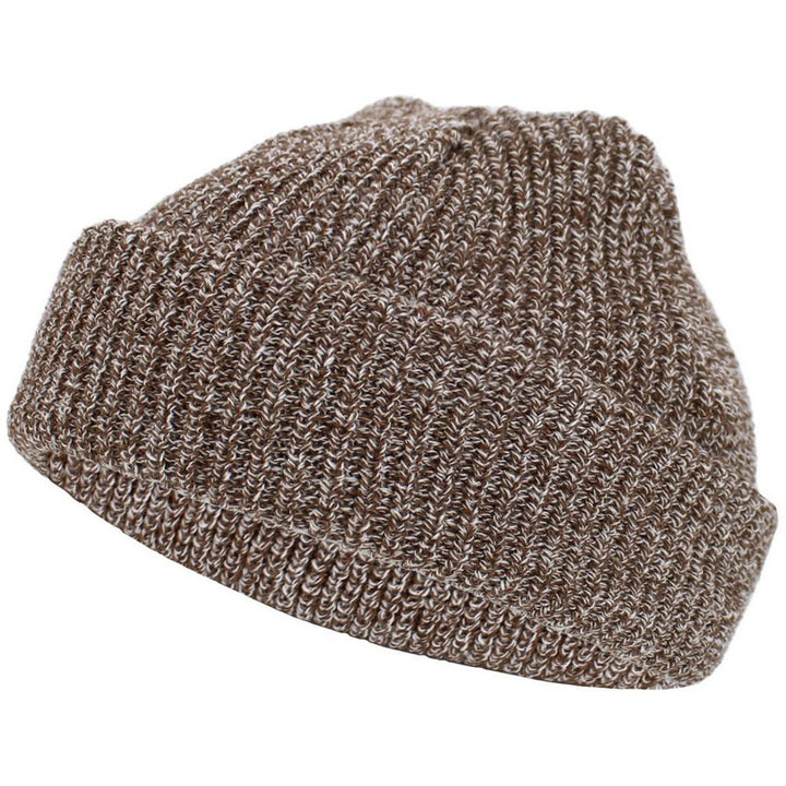 Ethos FISHERMAN BEANIE - BRUN-MIX acryl hue i klassisk fisker stil - Hue fra Ethos hos The Prince Webshop
