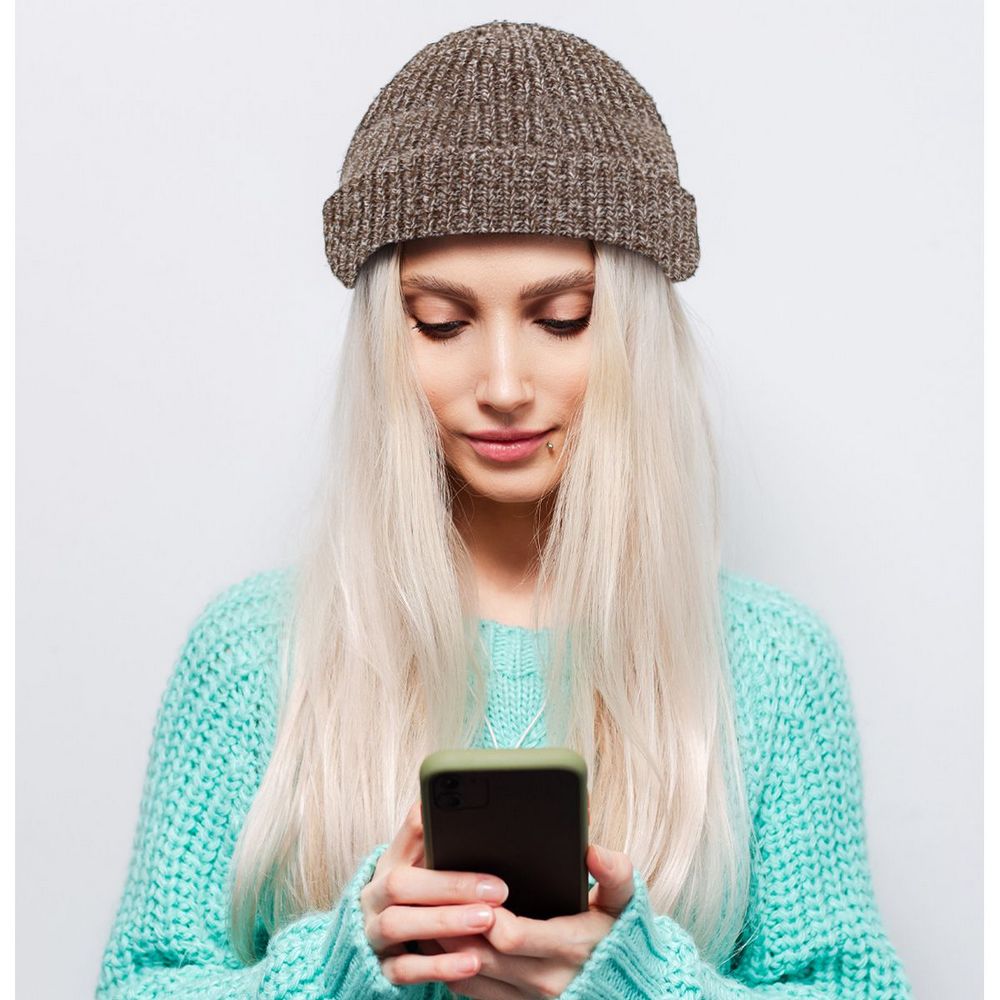 Ethos FISHERMAN BEANIE - BRUN-MIX acryl hue i klassisk fisker stil - Hue fra Ethos hos The Prince Webshop