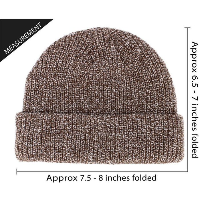 Ethos FISHERMAN BEANIE - BRUN-MIX acryl hue i klassisk fisker stil - Hue fra Ethos hos The Prince Webshop