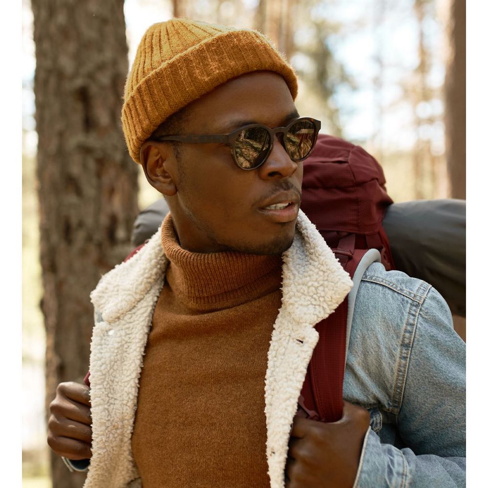Ethos FISHERMAN BEANIE - BRUN acryl hue i klassisk fisker stil - Hue fra Ethos hos The Prince Webshop
