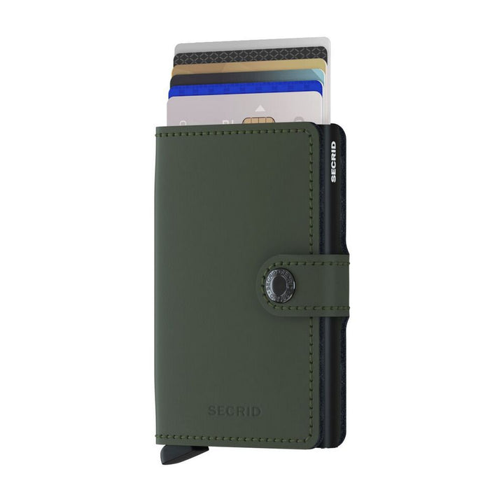 SECRID MINIWALLET MAT Green & Black - Card holder from SECRID at The Prince Webshop