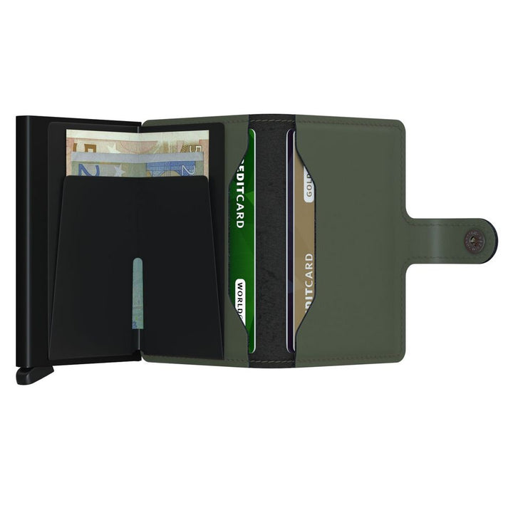 SECRID MINIWALLET MAT Green & Black - Card holder from SECRID at The Prince Webshop