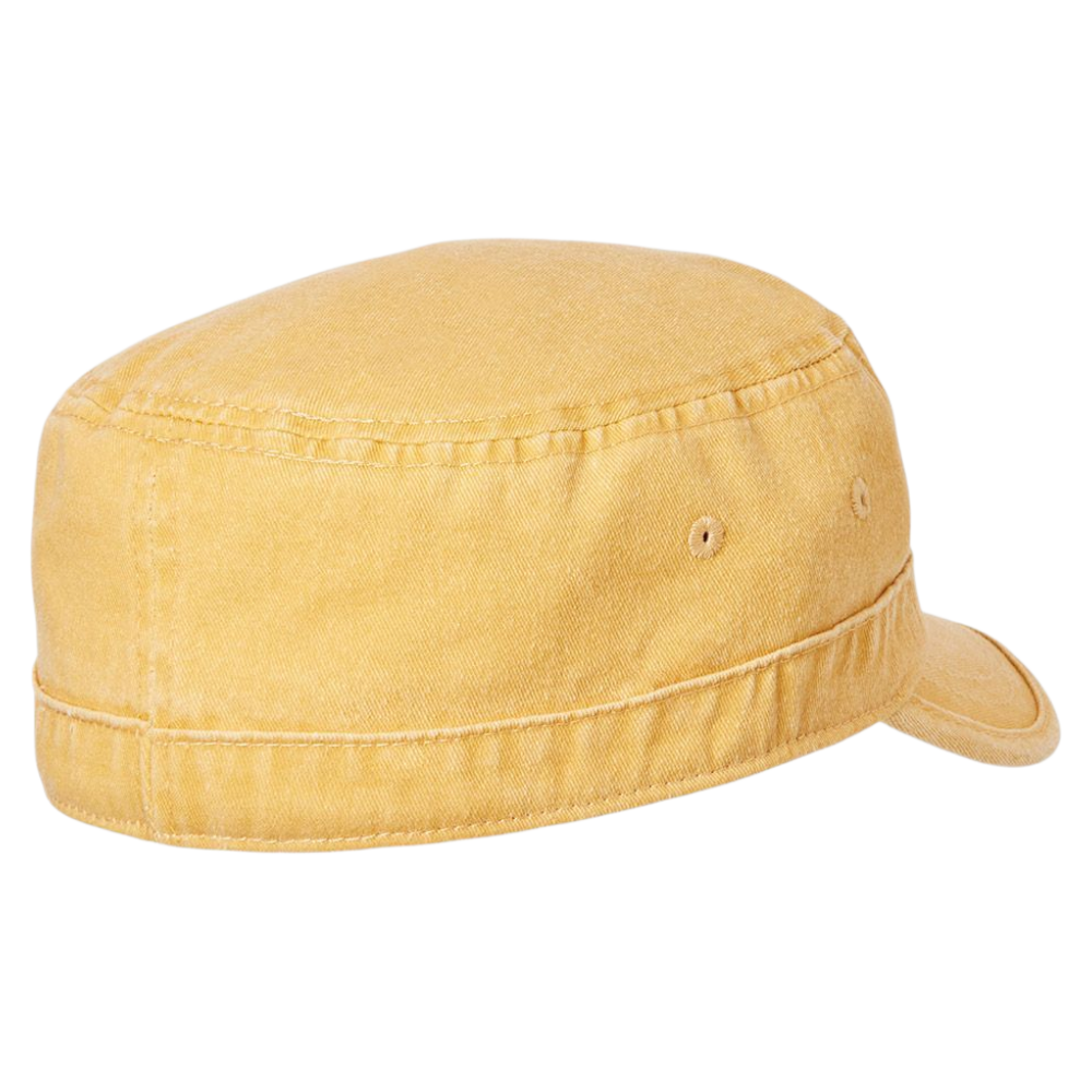 MJM CUBA Army Cap Dyed Cotton Twill - Yellow - S/M - Army Cap from MJM Hats at The Prince Webshop