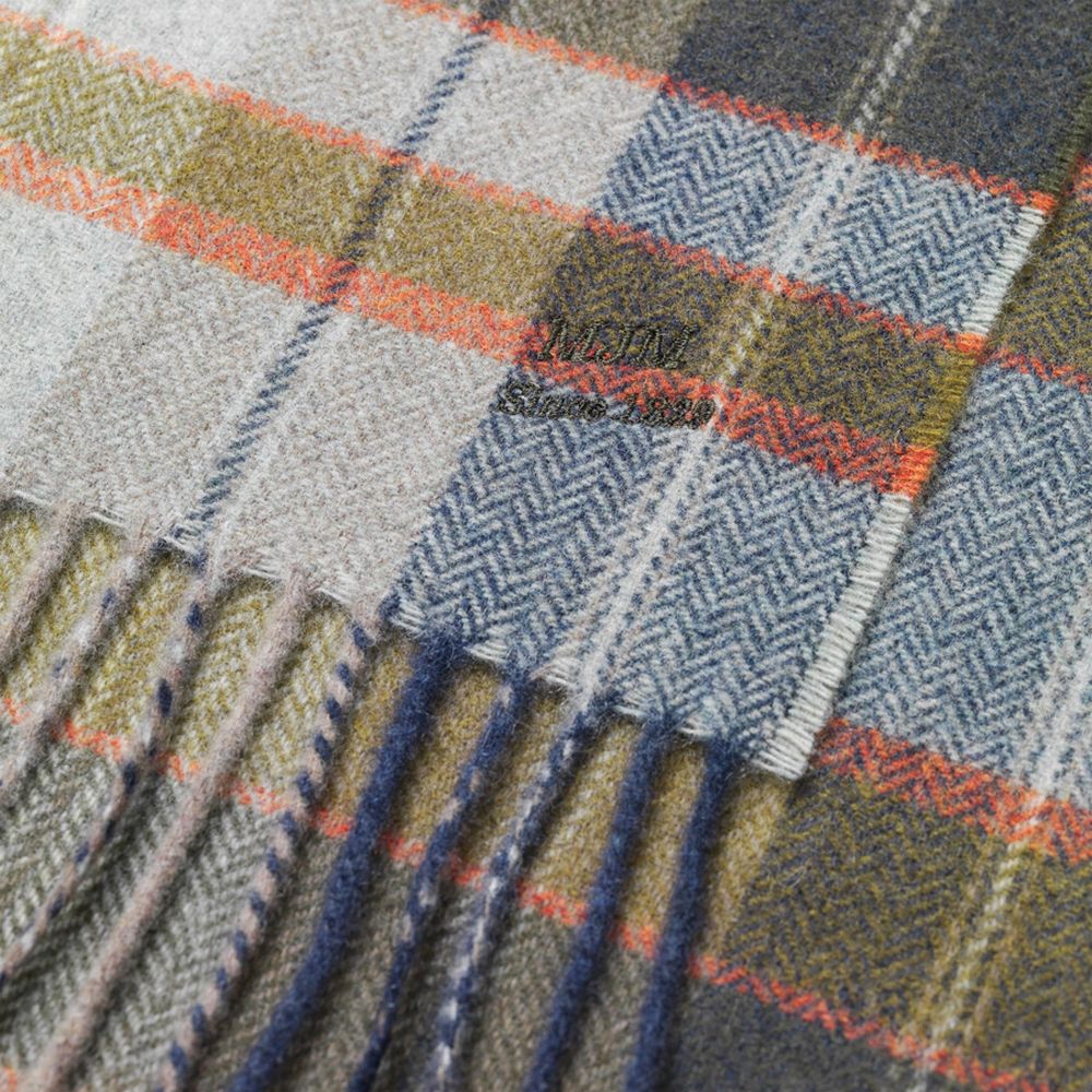 MJM Scarf Roberto Wool Green Check - 100% Wool - Scarf from M.J. MICHAELSEN A/S at The Prince Webshop