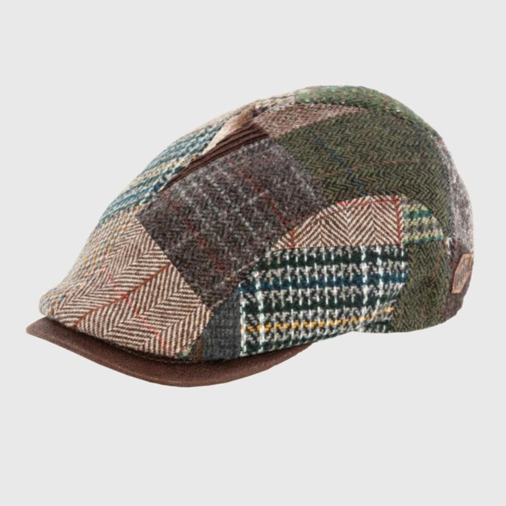 MJM Smart Xtra – 42 Wool Mix - Brown Patch Sixpence - Flat Cap from MJM Hats at The Prince Webshop