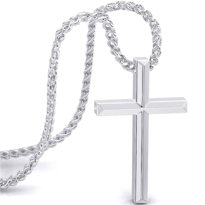 Trust Halskæde med Kors Vedhæng i Rustfrit Stål - 3 farver - Halskæde fra SERASAR hos The Prince Webshop