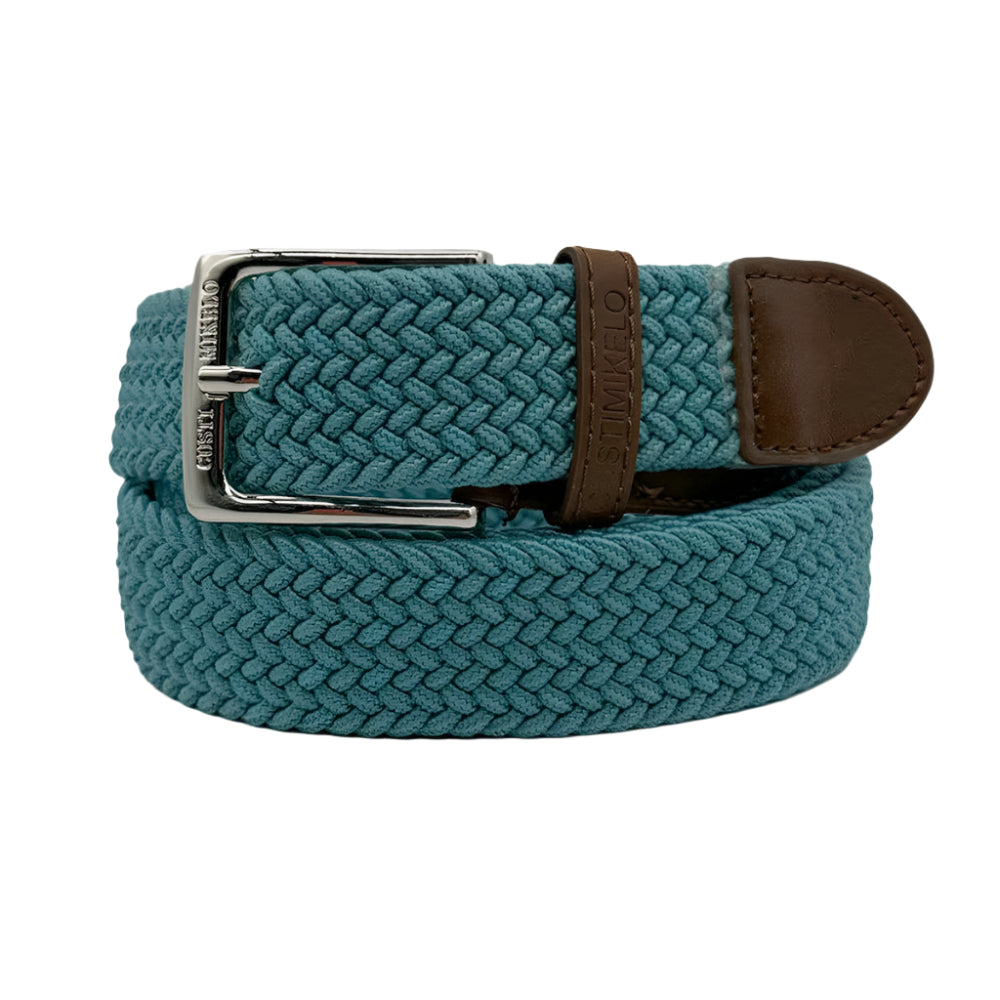 Custi Mikelo Turquoise Braided Elastic Belt - Belt from Custi Mikelo at The Prince Webshop