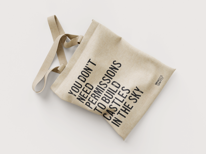 Banksy's Graffiti Mini Tote Bag - You Don't Need... - Tasker fra Banksy's Grafitti hos The Prince Webshop