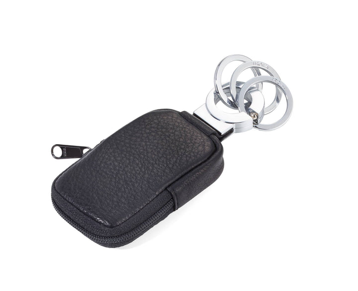TROIKA - POCKET CLICK Key ring with pocket + 3 rings | leather - Key ring from Troika at The Prince Webshop