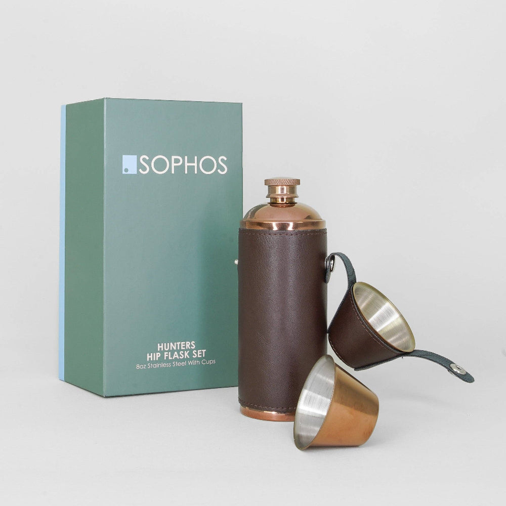 8 oz Kobber Hunters Lommelærke - Lommelærke fra Sophos hos The Prince Webshop