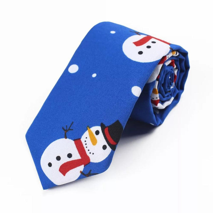 Snazzy Santa Christmas Tie - Blue Snowmen - Tie from Snazzy Santa at The Prince Webshop