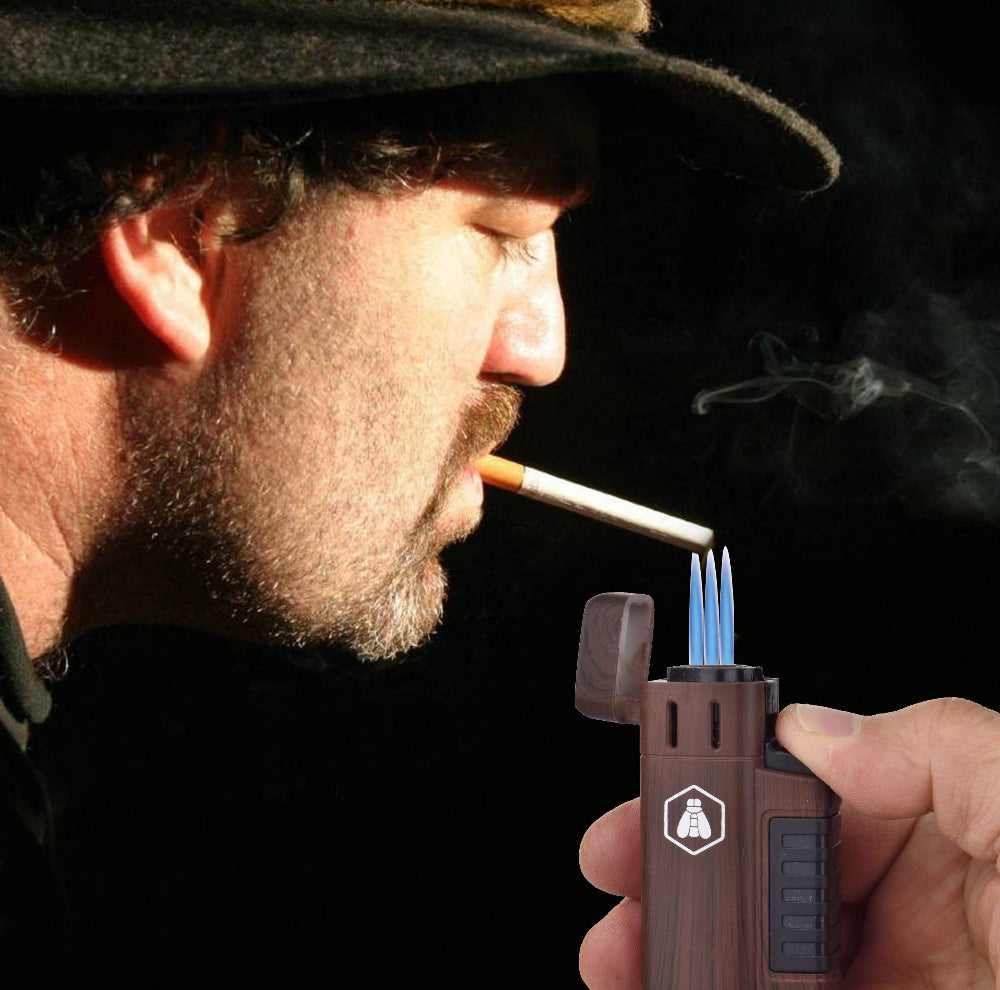 Laguiole triple flamme lighter og cigarholder - Lighter fra Laguiole by Polyflame hos The Prince Webshop
