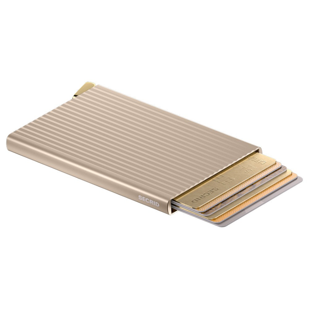 SECRID Premium Cardprotector Fluted Cashmere + - Kortholder fra SECRID hos The Prince Webshop