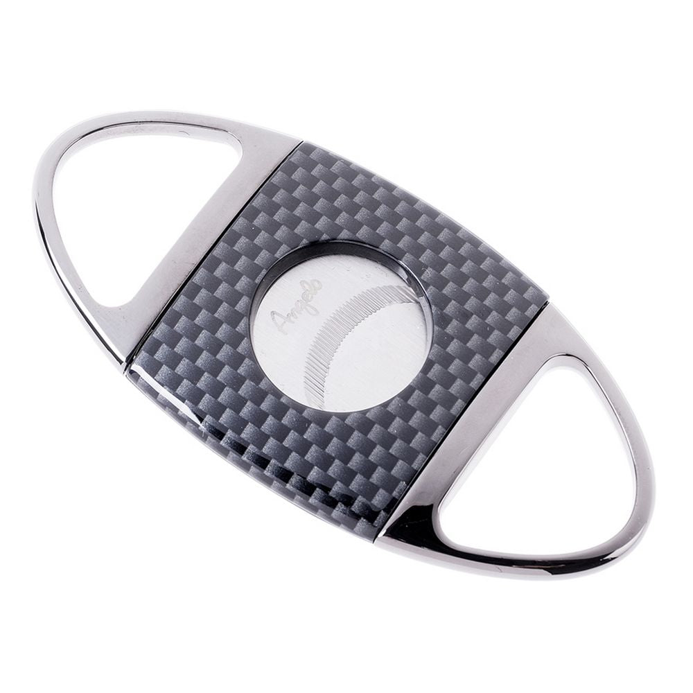 Angelo Cigar Cutter Black Water Carbon Optic - Ring 60 - Cigar Cutter from Angelo at The Prince Webshop