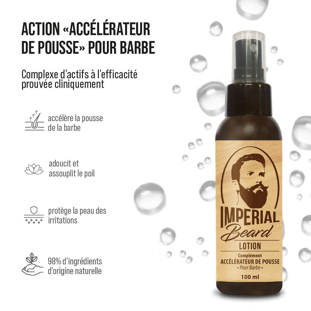 Imperial Beard Skæg Vækst Accelerator Lotion - 100 ml - Beard Lotion fra Imperial Beard hos The Prince Webshop