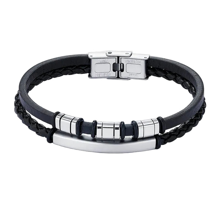 Helix Læder og rustfrit stål armbånd - 3 farver - Armbånd fra BYREN | ÉLINE L'ATELIER hos The Prince Webshop