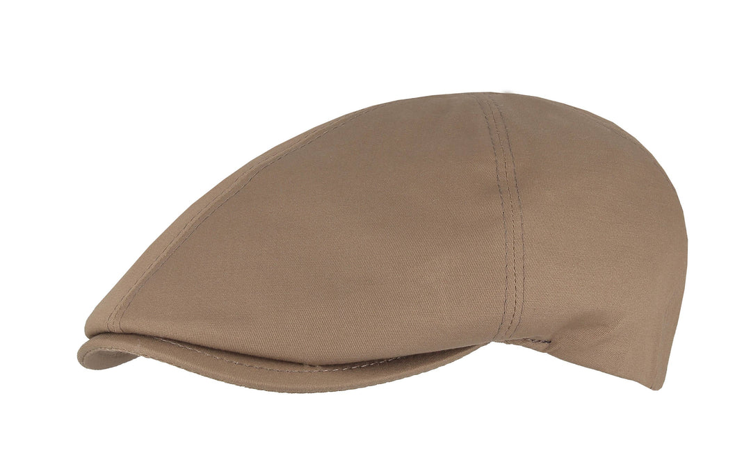 Fletchet Bomuldskasket model 1ES301 - Beige / Taupe - Flat Cap fra M BY FLECHET hos The Prince Webshop