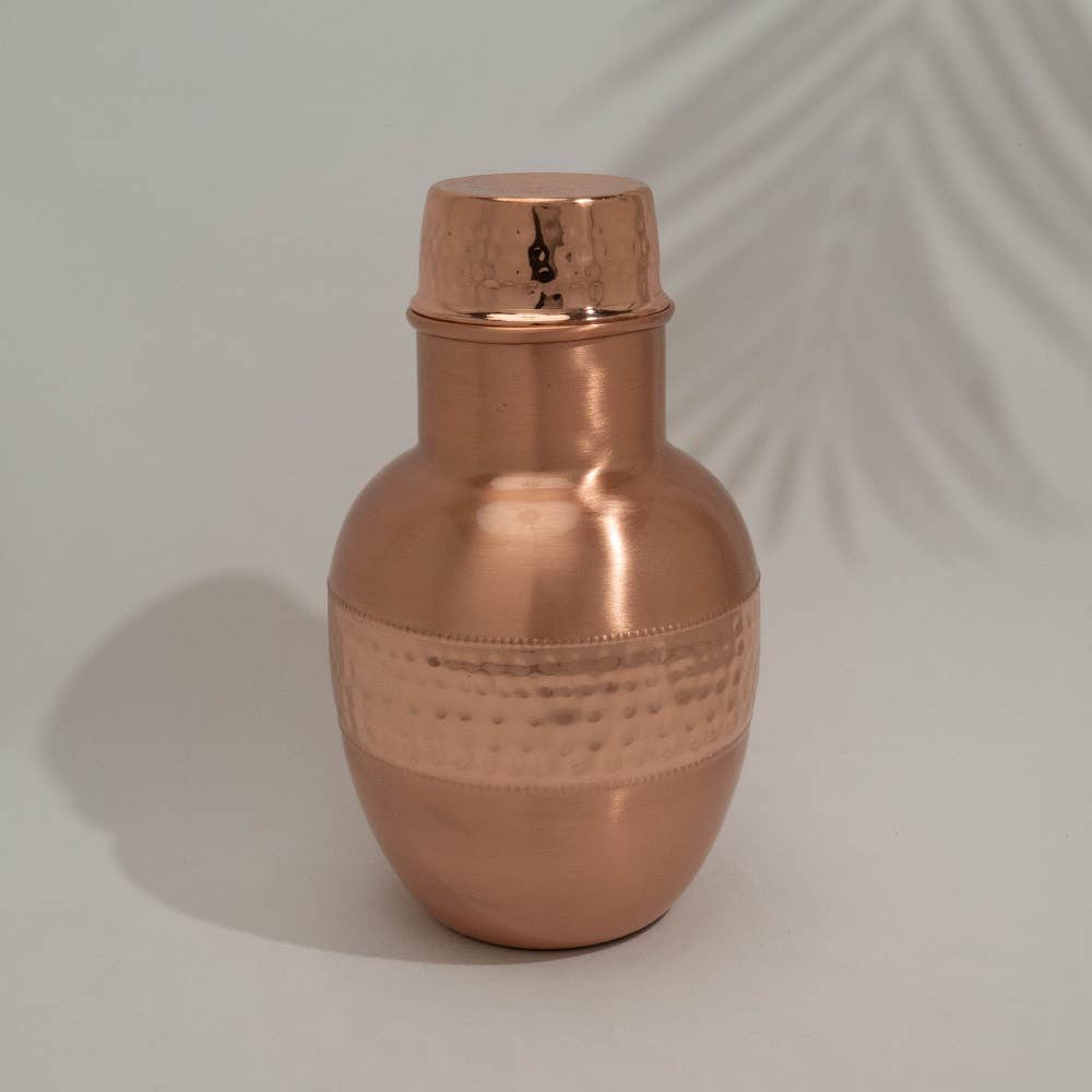 Ren kobberkaraffel kugleformet  Sequence med prop ± 1,5 l