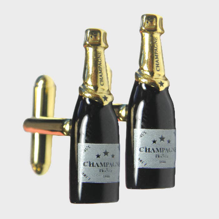 Champagne flaske manchetknapper - Manchetknapper fra Sophos hos The Prince Webshop
