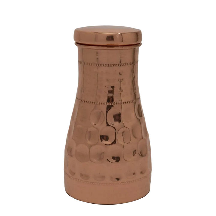 Ren kobber karaffel diamant hamret ± 950 ml kande - Bartender Gear fra Ayurveda Specialist B.V. hos The Prince Webshop
