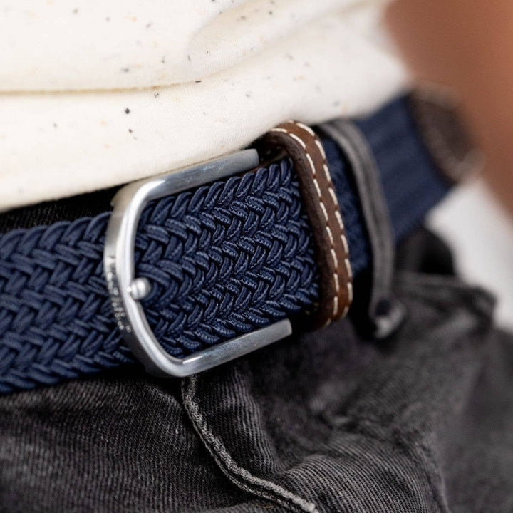 BILLYBELT Slate Blue Woven Elastic Belt - Elastic Comfort Belt - Belt from BILLYBELT at The Prince Webshop