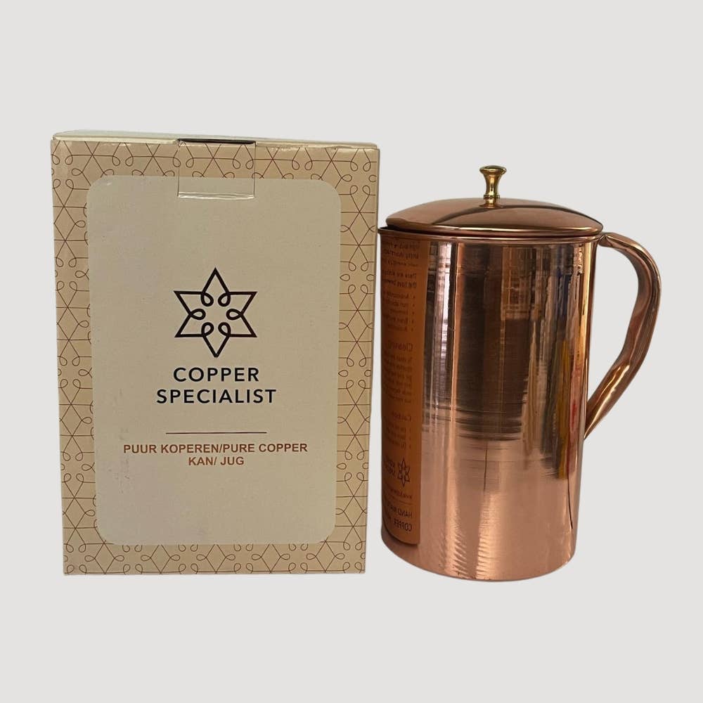 Ren kobberkande glat med låg ± 2 liter (750 g) - Bartender Gear fra Ayurveda Specialist B.V. hos The Prince Webshop