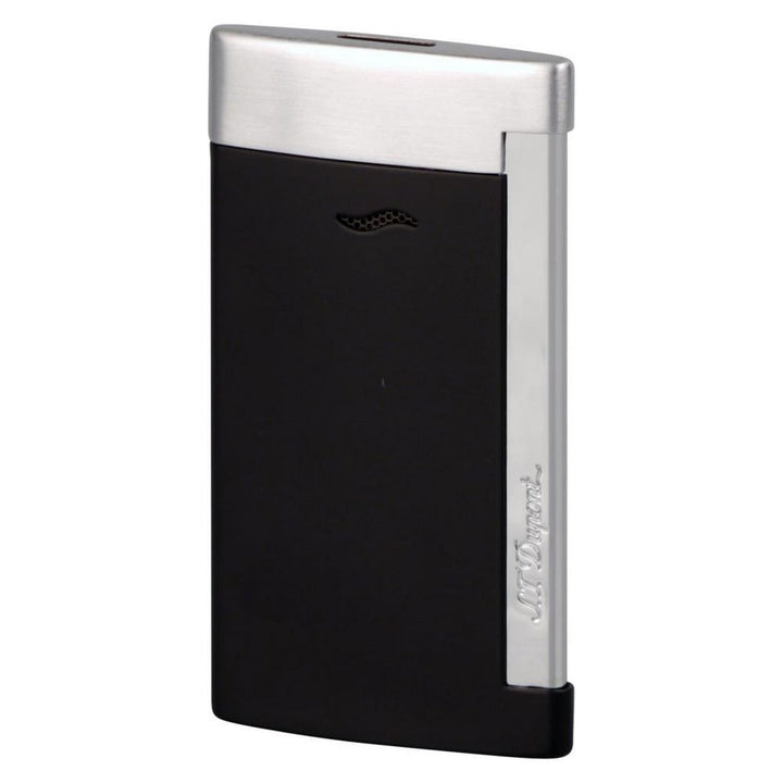 DUPONT SLIM 7 - Black Matte Chrome Jet Lighter - Lighter from Dupont at The Prince Webshop