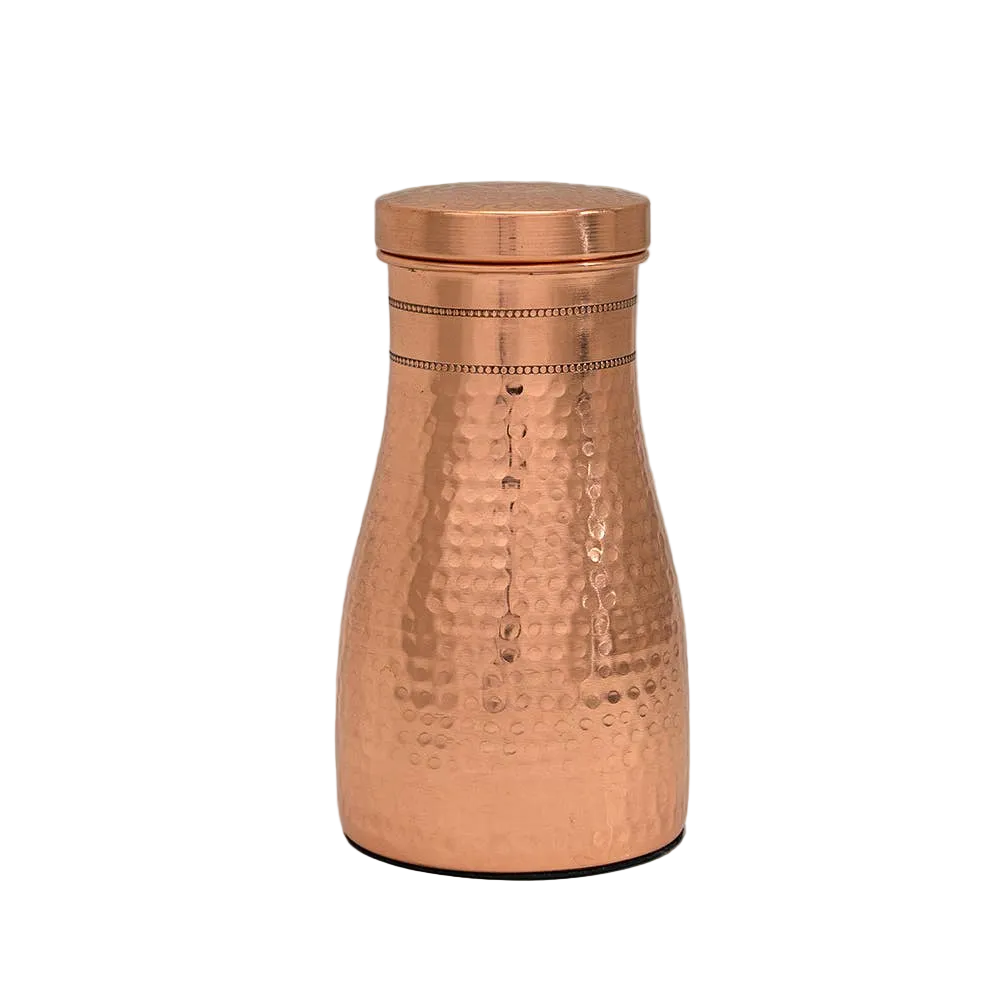 Ren kobberkaraffel hamret ± 950 ml kande - Bartender Gear fra Ayurveda Specialist B.V. hos The Prince Webshop