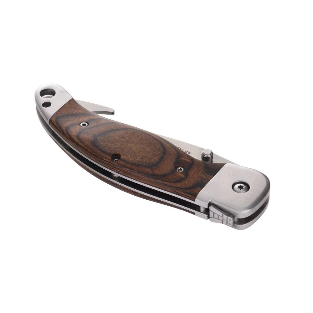 LAGUIOLE HERITAGE Hunting Pocket Knife with Black Leather Case - Pocket Knife from LAGUIOLE HERITAGE at The Prince Webshop