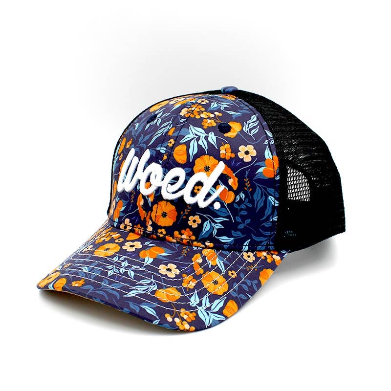 WOED trucker cap i fersken med korkskygge - Baseball Cap fra Woed hos The Prince Webshop