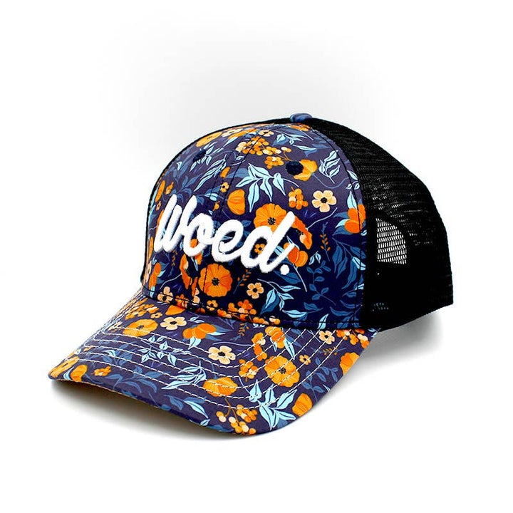 WOED trucker cap i fersken med korkskygge - Baseball Cap fra Woed hos The Prince Webshop