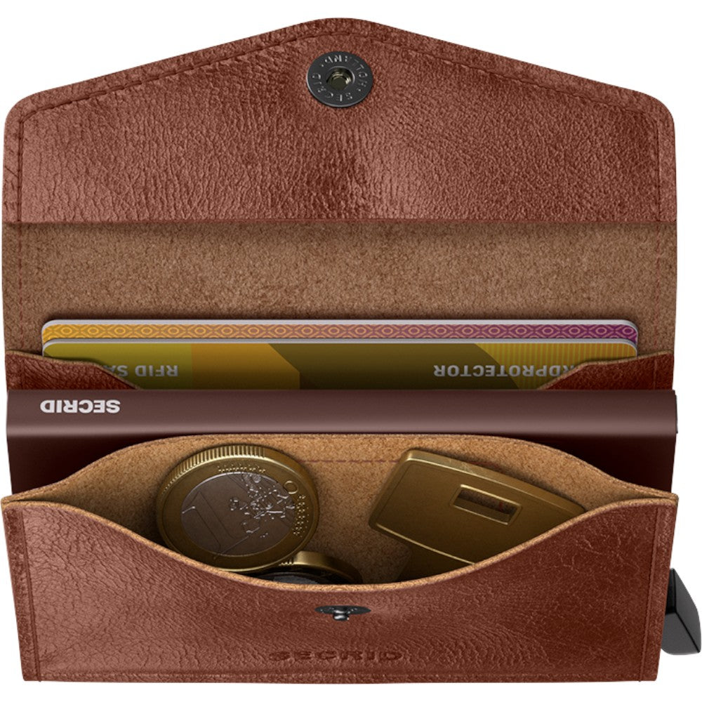SECRID ENVELOPE WALLET - Vintage Cognac - Kortholder fra SECRID hos The Prince Webshop