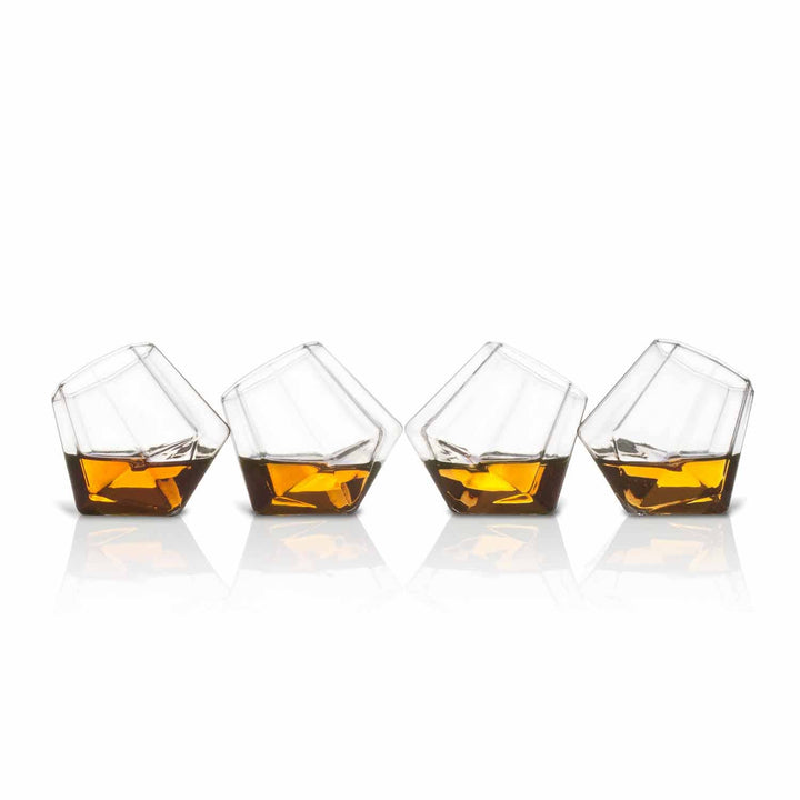 Mad Monkey Diamant Shot Glas - Sæt med 4 - Shotglas fra Mad Monkey hos The Prince Webshop