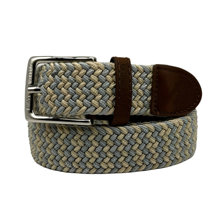 Custi Mikelo Grey/beige Braided Elastic Belt - Belt from Custi Mikelo at The Prince Webshop