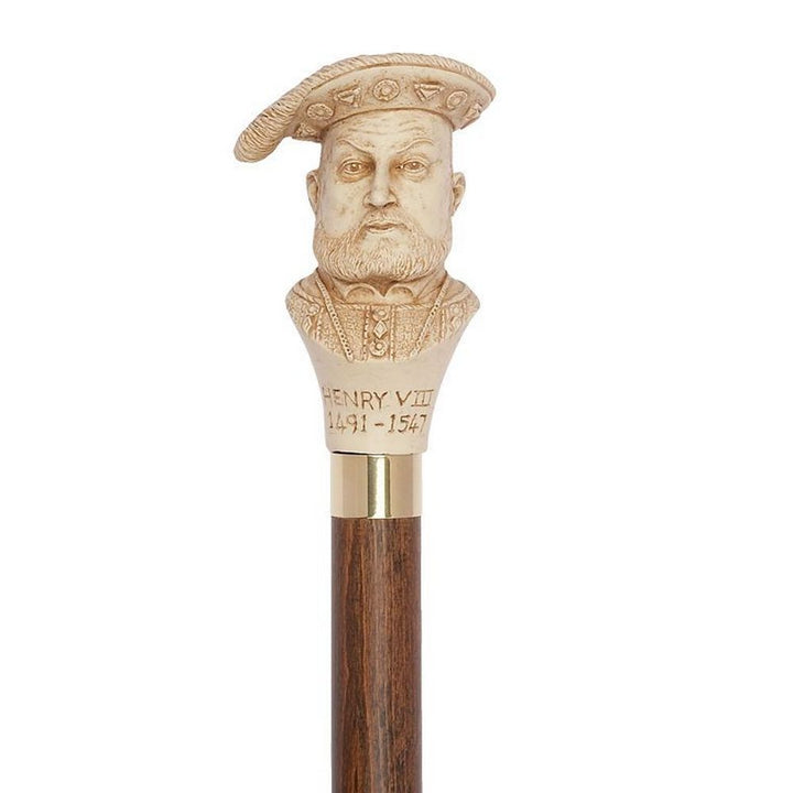 Unique Walking Stick in Brown Maple with Henry VIII Knob - Walking Stick from Charles Buyers & Co Ltd at The Prince Webshop