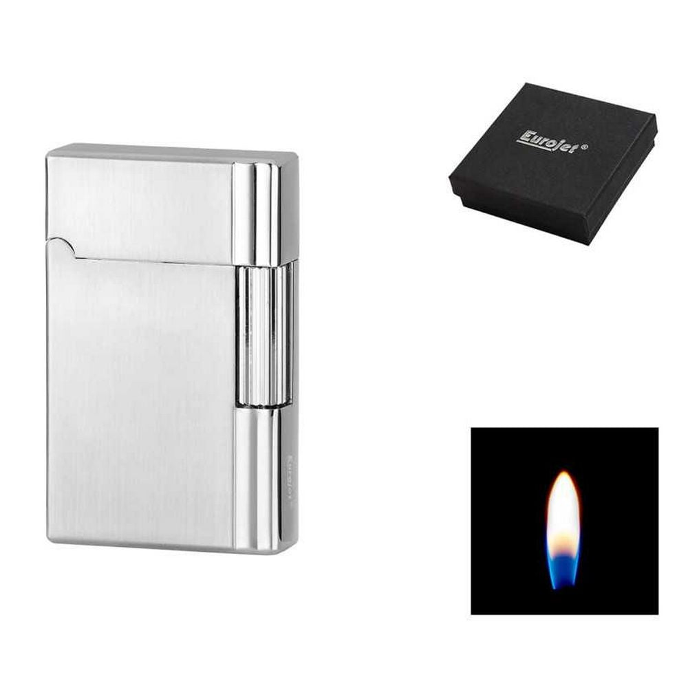 Eurojet Gender Classic Lighter - Gaslighter med Sten - Sølv - Lighter fra Eurojet hos The Prince Webshop