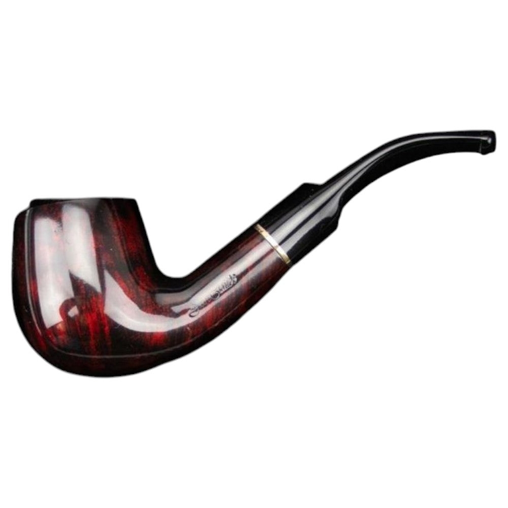 Jean Claude Premium Pibe Sæt - Fuldbøjet Mørk Brun - Pibe fra Jean Claude hos The Prince Webshop