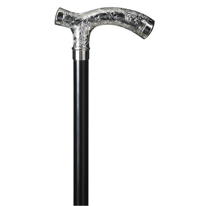 Walking stick - FLORAL CRUTCH CHROME - Walking stick from Otavio Recalcati di Renato at The Prince Webshop