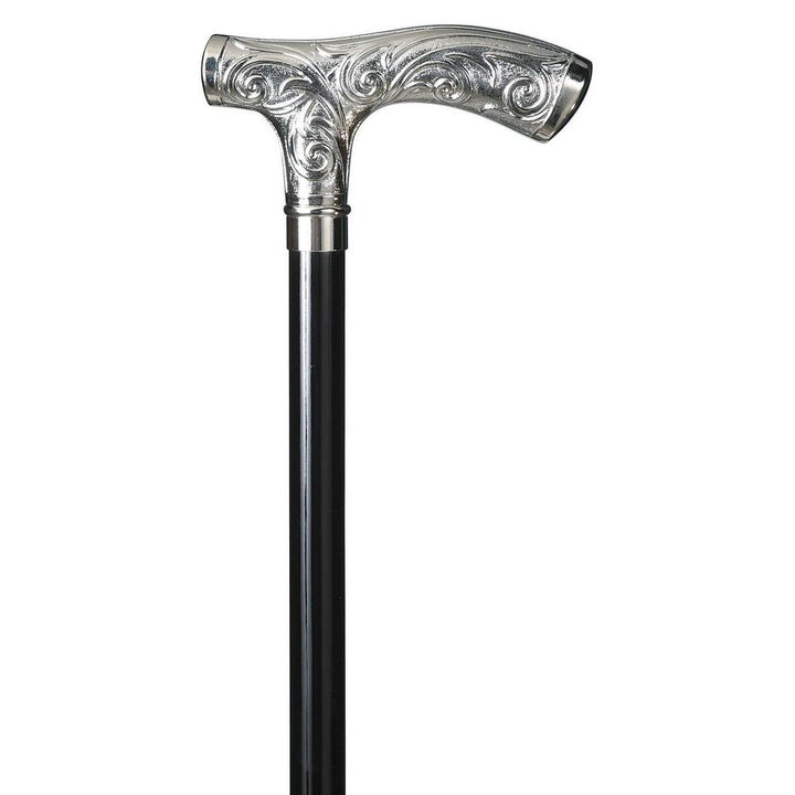 Walking stick - CHISELLED CRUTCH CHROME - Walking stick from Otavio Recalcati di Renato at The Prince Webshop