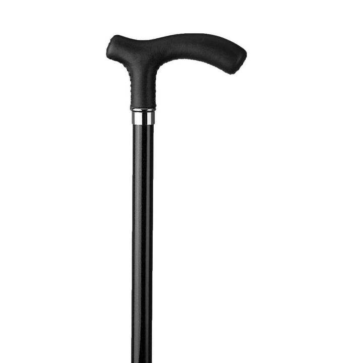 Walking stick BLACK CRUTCH - Genuine Leather - Walking stick from Otavio Recalcati di Renato at The Prince Webshop