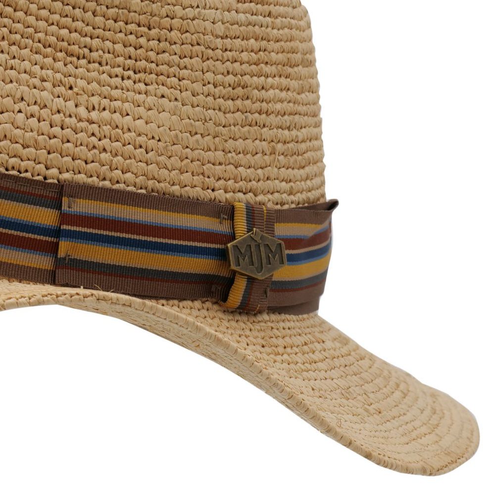 MJM Stone – Rå Raffia Traveller Straw Hat - UPF50+ - Hat fra MJM Hats hos The Prince Webshop