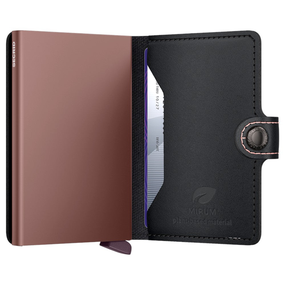 SECRID Miniwallet MIRUM Plant-Based Black Rose - Card holder from SECRID at The Prince Webshop