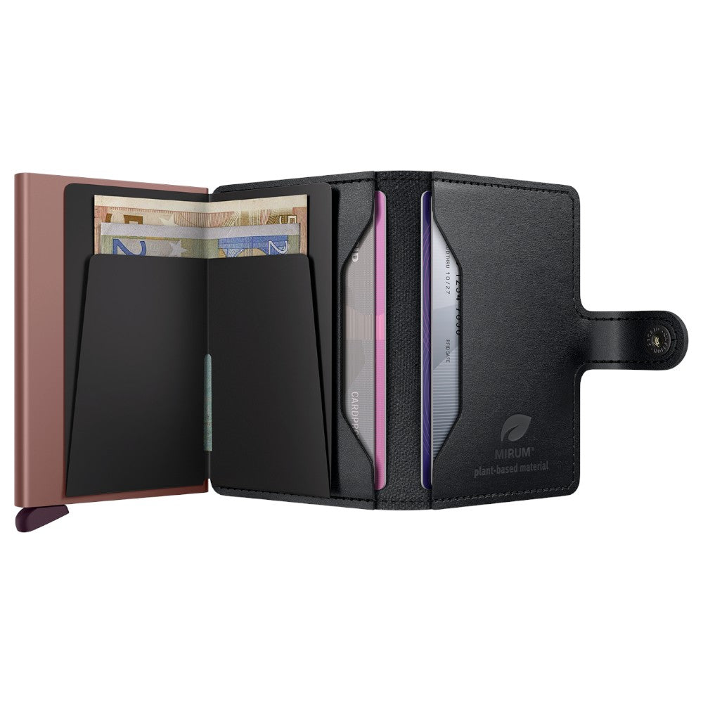 SECRID Miniwallet MIRUM Plant-Based Black Rose - Card holder from SECRID at The Prince Webshop