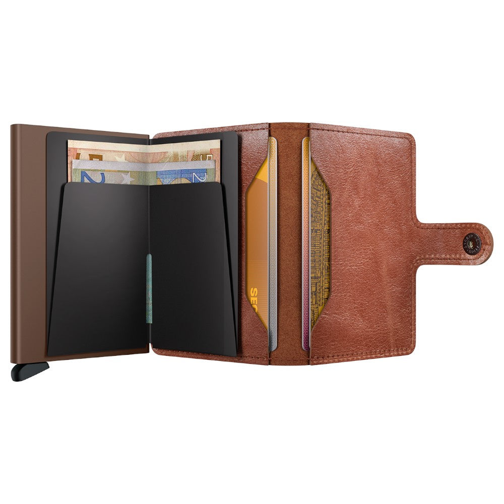 SECRID MINIWALLET Vintage Cognac & Brown - Kortholder fra SECRID hos The Prince Webshop