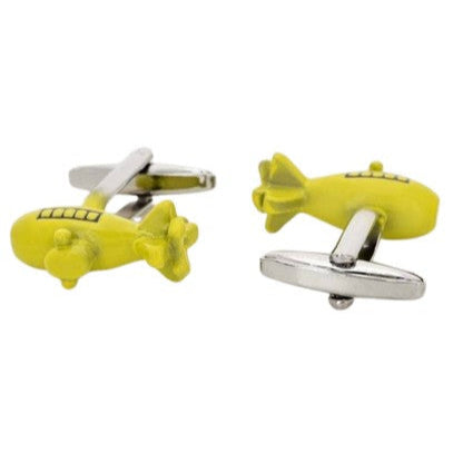 Cufflinks Creative Designs - 100% Rhodium - model Yellow Submarine - Cufflinks from Núñez de Arenas at The Prince Webshop